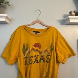 Yellow Texas Graphic T-Shirt